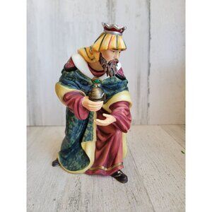 O'well religious gift bearer Nativity scene Three Kings Xmas vintage decor